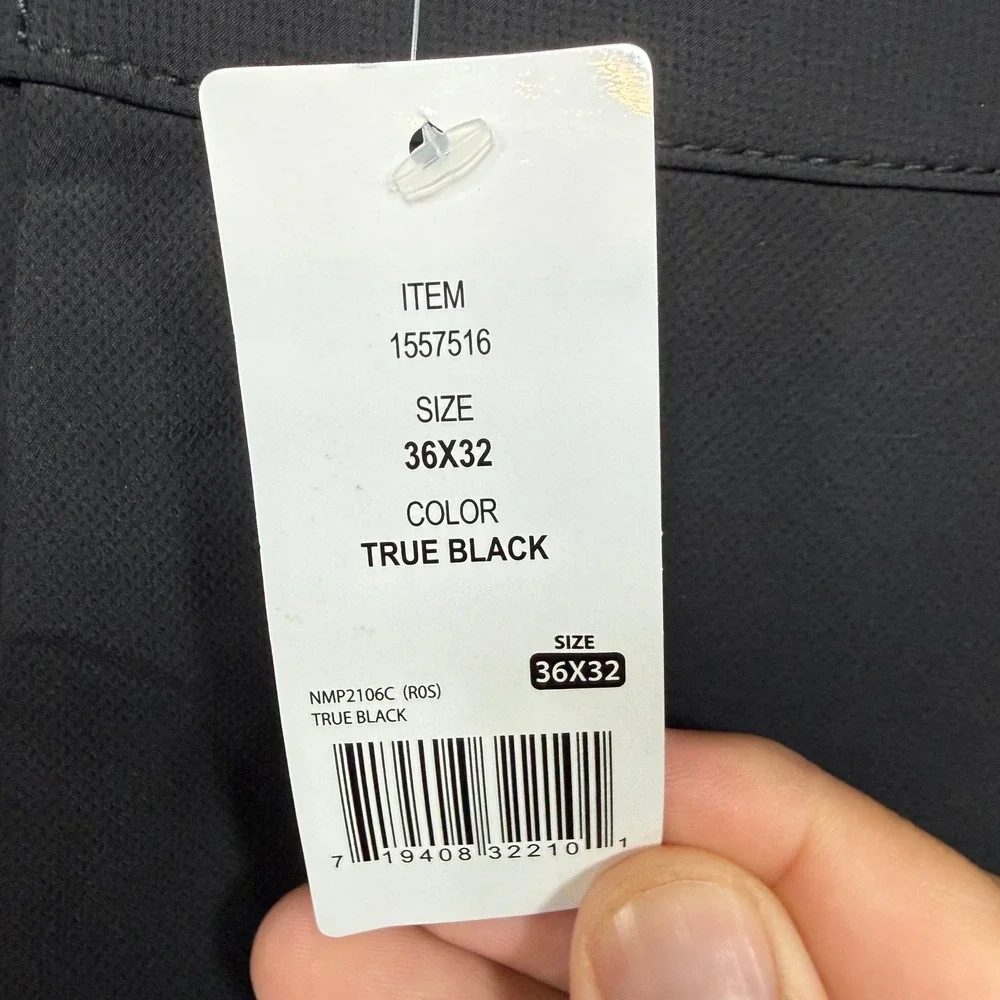 Banana Republic Core‎ Temp Pants Mens 36x32 Black Performance Golf Chinos NEW